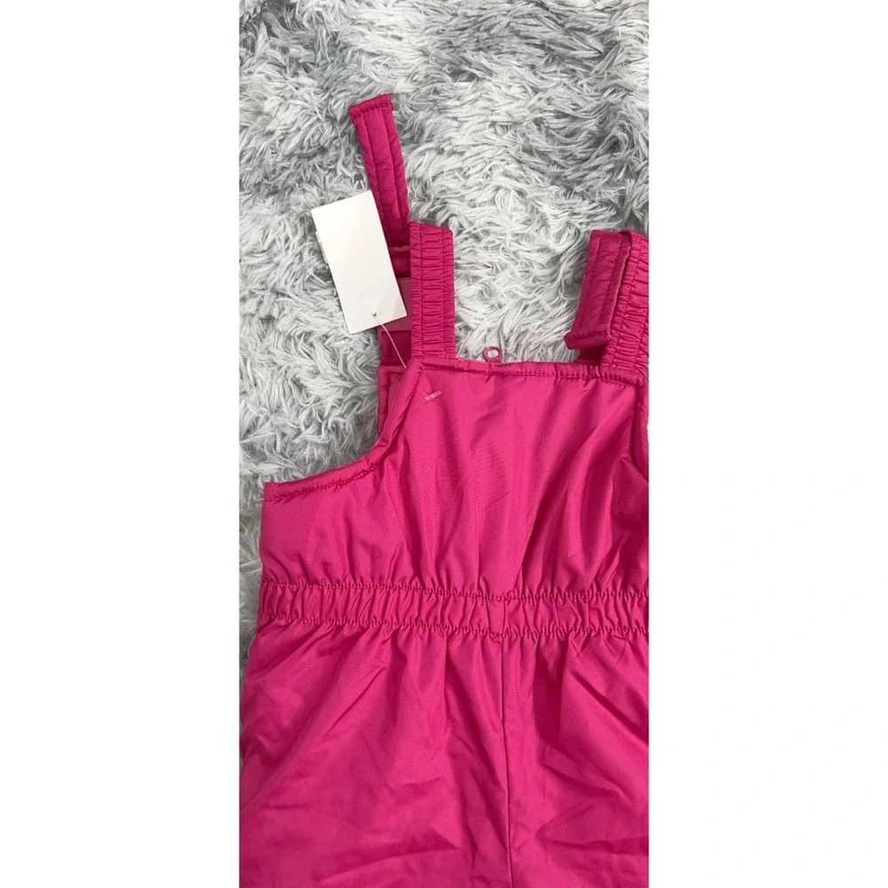 London Fog Baby Girls Pink Winter Snow Bib Overalls Ski Pants Size 12M